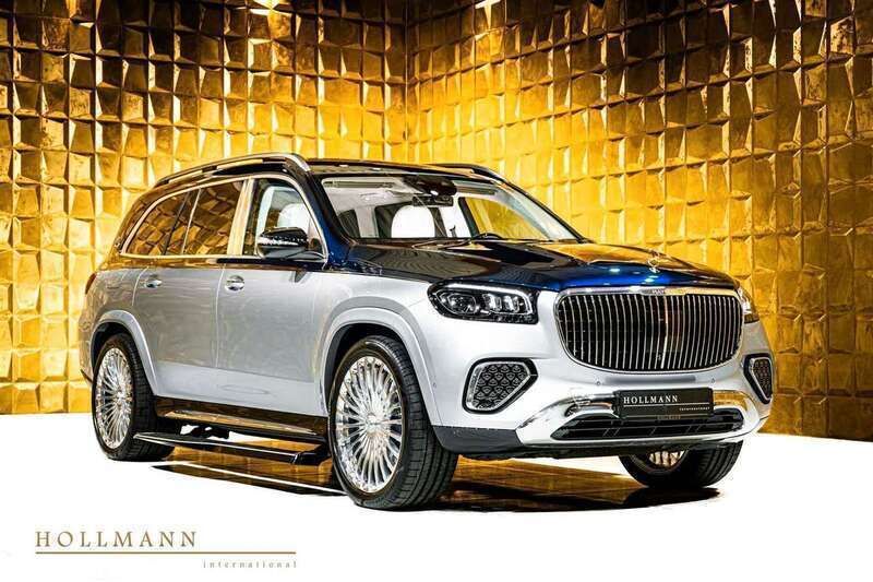 Customized silver+blue Neu 2025 Mercedes GLS600 Maybach SUV | 267.512 € - Bild 1/4