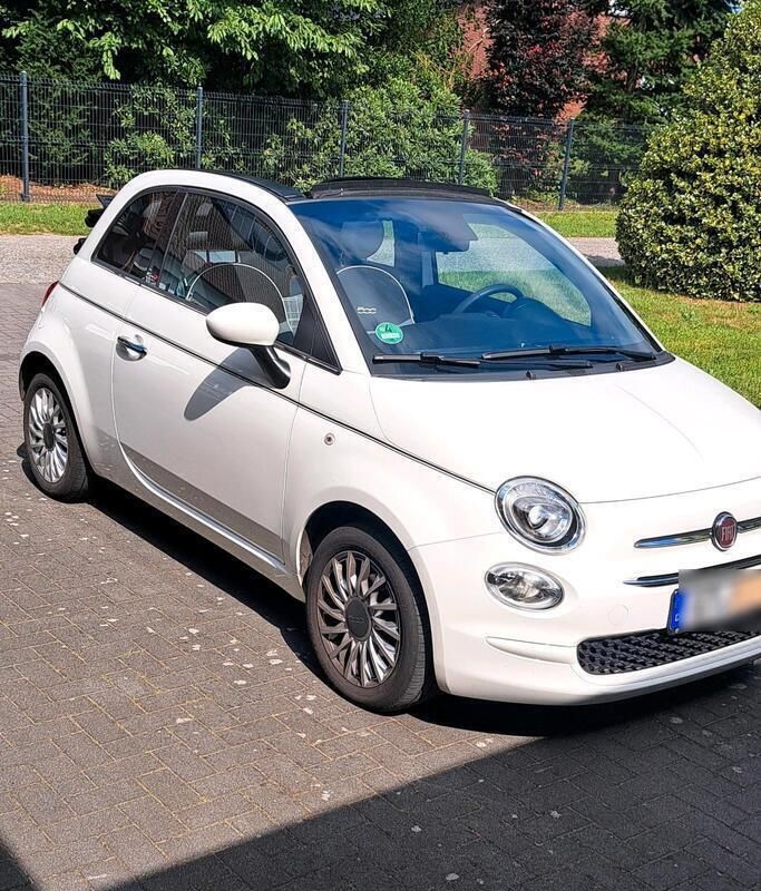 Weiß Gebraucht 2019 Fiat 500C Lounge Cabrio | 11.400 € (Fairer Preis) - Bild 1/4