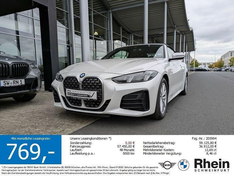 Weiß Gebraucht 2025 BMW 430 Cabriolet M Sport Cabrio | 57.450 € (Teuer) - Bild 1/4