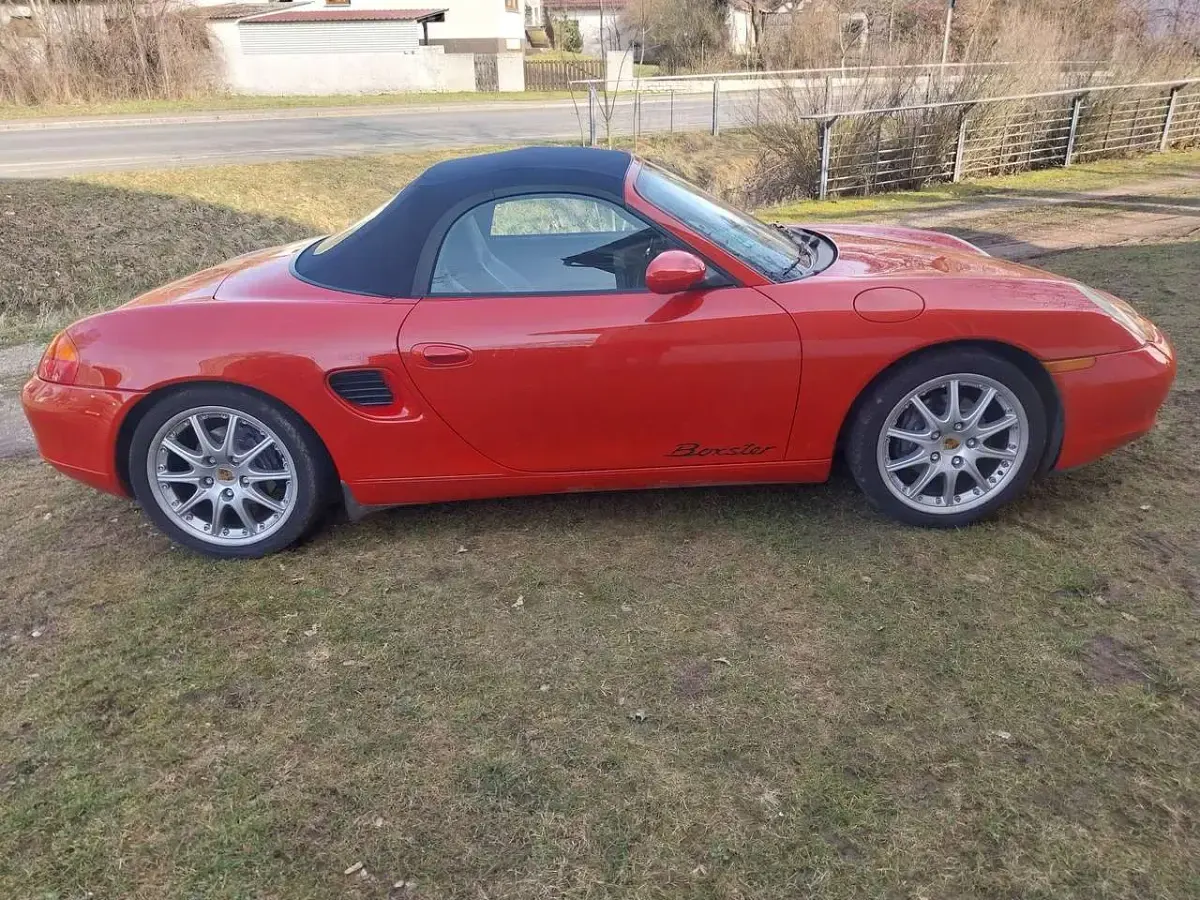 Gebraucht Porsche Boxster 220 PS (161 kW) 2002 Orange Cabrio