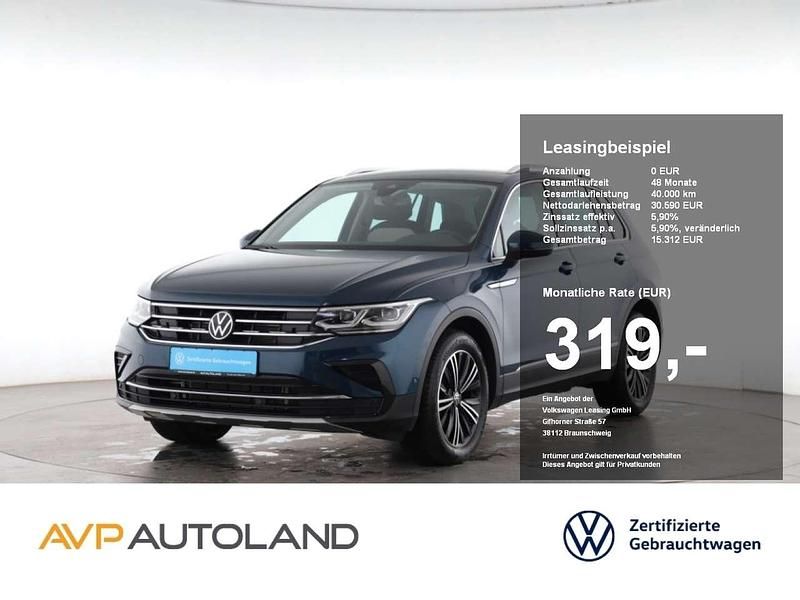 Nightshade blue Gebraucht 2023 VW Tiguan Elegance SUV | 30.590 € (Superpreis) - Bild 1/4