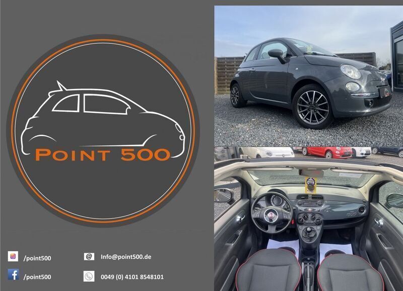 Grau Gebraucht 2014 Fiat 500C Cabrio | 5.780 € (Fairer Preis) - Bild 1/4