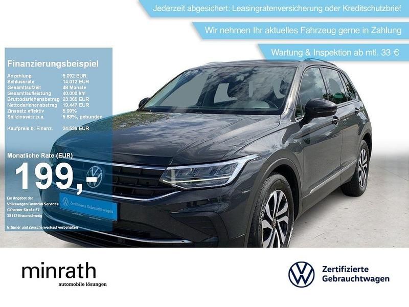 Grau Gebraucht 2022 VW Tiguan Active SUV | 24.539 € (Fairer Preis) - Bild 1/4