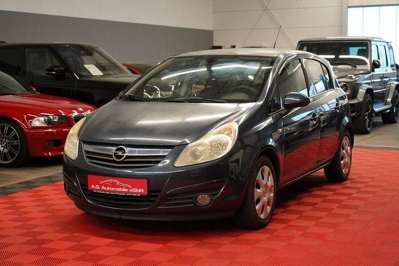 Blau Gebraucht 2009 Opel Corsa Edition Limousine | 990 € (Guter Preis) - Bild 1/4