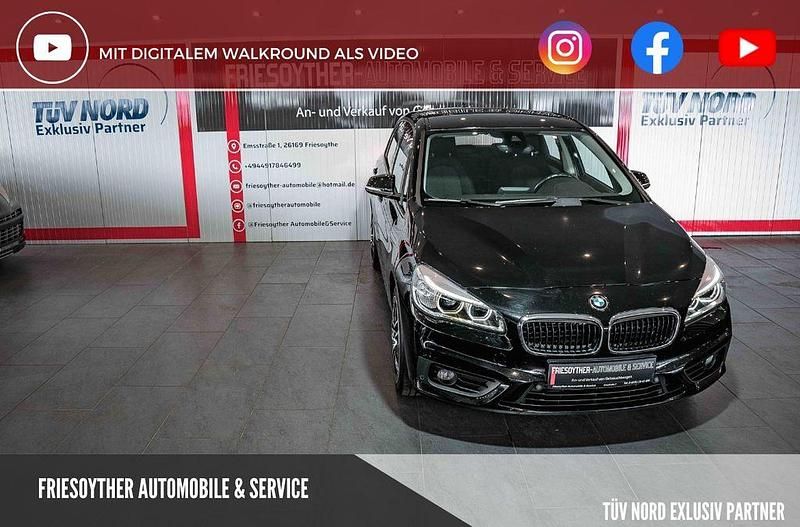 Schwarz Gebraucht 2016 BMW 218 Active Tourer Basis Van / Kleinbus | 9.990 € (Fairer Preis) - Bild 1/4