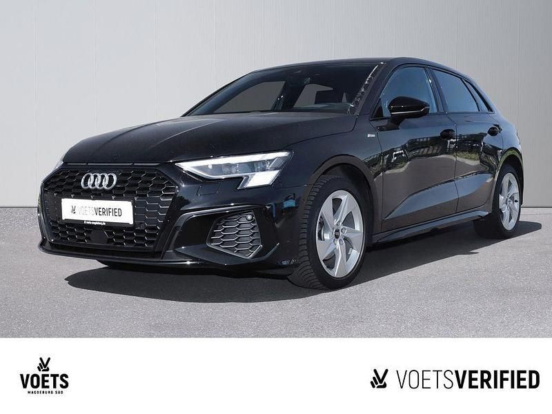 Schwarz Gebraucht 2022 Audi A3 Sportback S-line plus Limousine | 25.980 € (Fairer Preis) - Bild 1/4