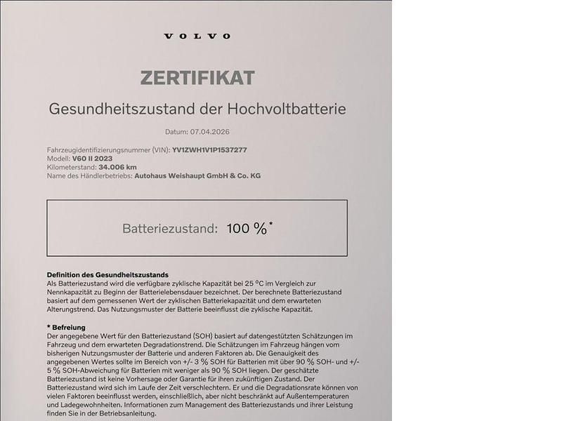 Gebraucht Volvo V60 Plus 398 PS (292 kW) 2023 Grau (metallic) Kombi