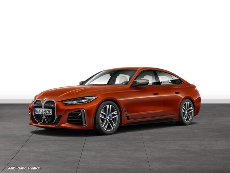 Sunset orange metallic Gebraucht 2024 BMW i4 Shadowline Limousine | 56.204 € (Fairer Preis) - Bild 1/4