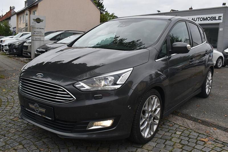 Grau Gebraucht 2018 Ford C-MAX Titanium Van / Kleinbus | 13.900 € (Fairer Preis) - Bild 1/4