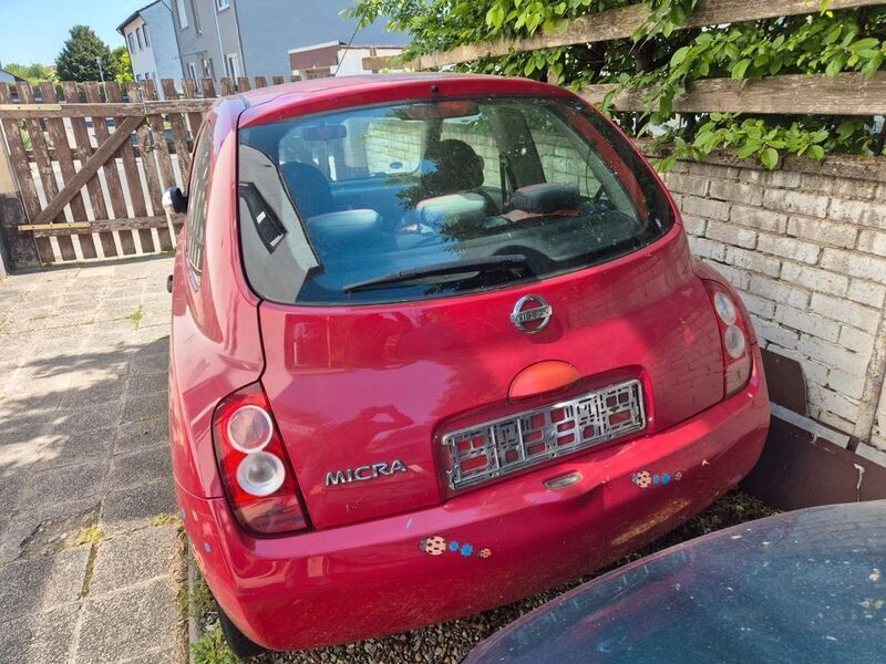 Rot Gebraucht 2003 Nissan Micra Acenta Kleinwagen | 500 € (Superpreis) - Bild 1/4