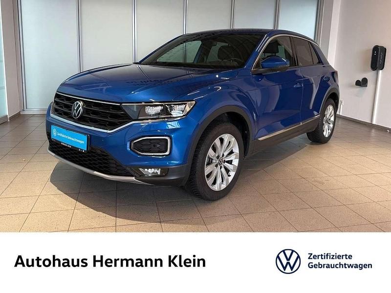 Blau Gebraucht 2021 VW T-Roc Sport SUV | 25.880 € (Fairer Preis) - Bild 1/4