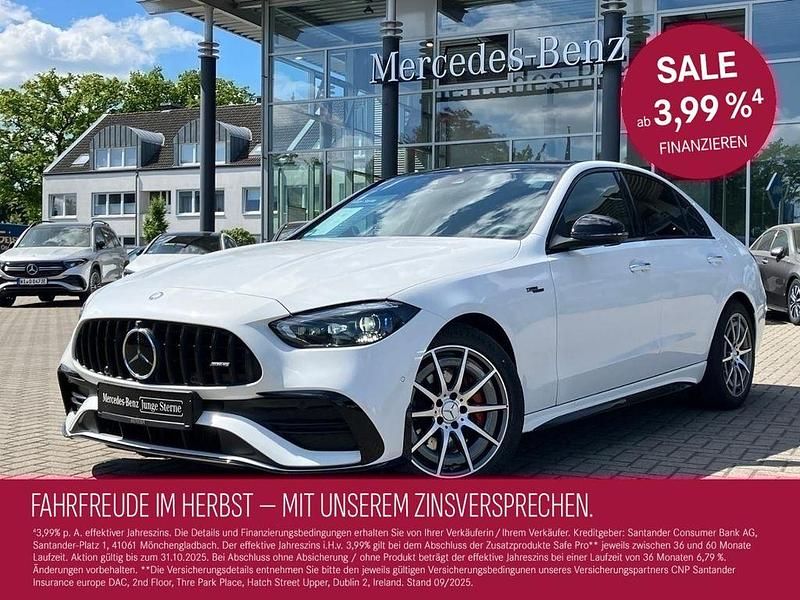 Weiss manufaktur lack manufaktur opalithweiß bright Gebraucht 2024 Mercedes C43 AMG AMG Limousine | 61.980 € (Fairer Preis) - Bild 1/4