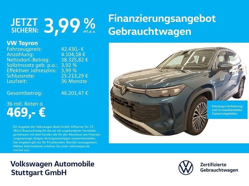 V2 nightshade blue metallic Gebraucht 2025 VW Tayron Life SUV | 42.430 € (Fairer Preis) - Bild 1/4