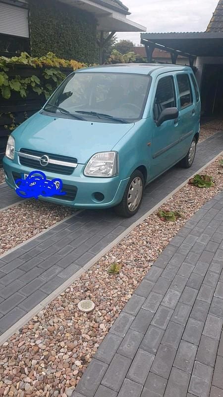 Blau Gebraucht 2004 Opel Agila Kleinwagen | 900 € (Guter Preis) - Bild 1/4