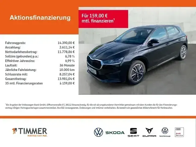 Gebraucht Skoda Fabia Tour 95 PS (69 kW) 2022 Schwarz Kleinwagen