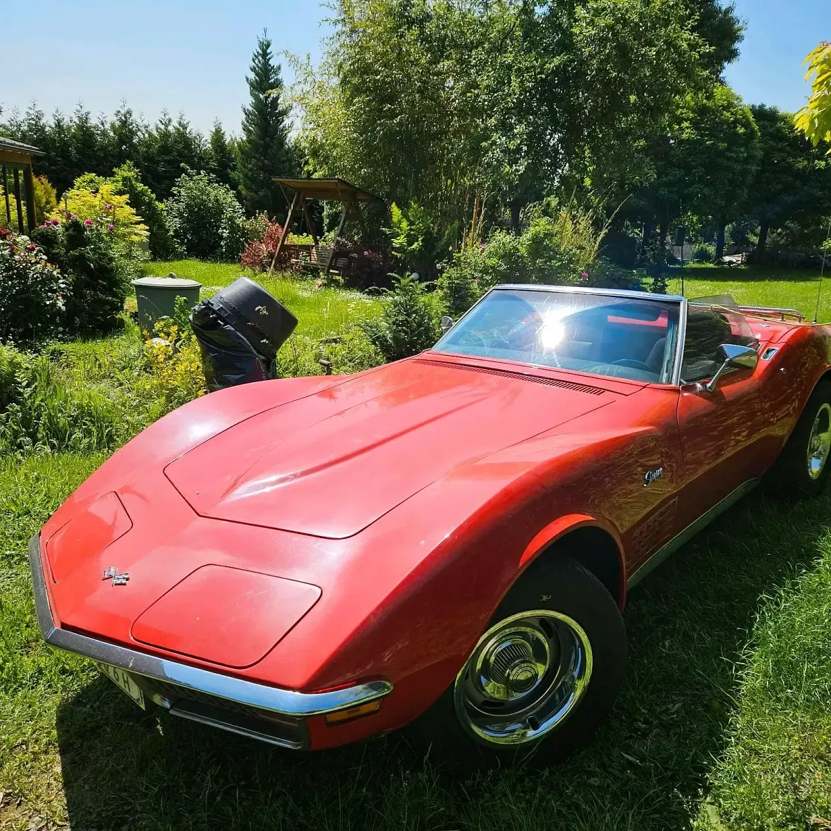 Gebraucht Corvette C3 194 PS (142 kW) 1972 Rot Cabrio