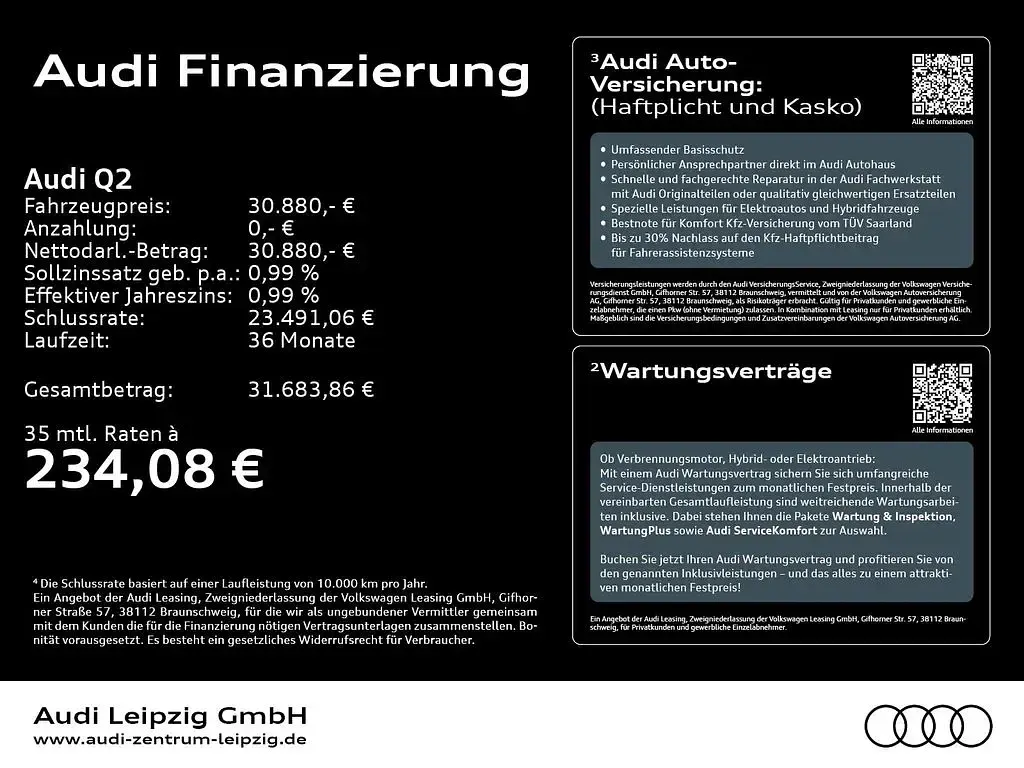 Gebraucht Audi Q2 Advanced 150 PS (110 kW) 2025 Tausilber metallic SUV
