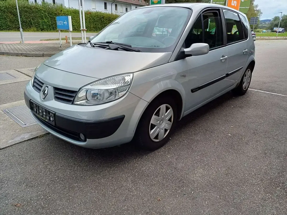 Gebraucht Renault Scénic II Expression 113 PS (83 kW) 2003 Grau metallic Van / Kleinbus
