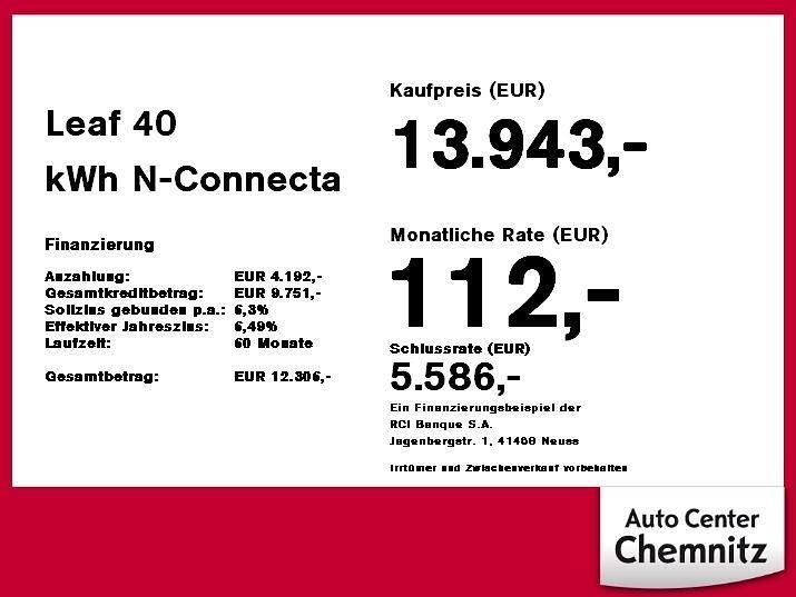 Gebraucht Nissan Leaf 360º 89 kW (122 PS) 2021 Schwarz Kleinwagen