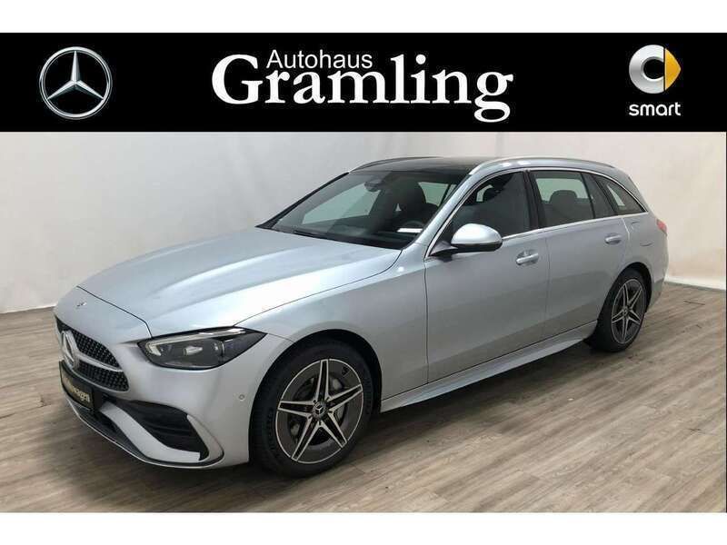 Hightechsilber (metallic) Gebraucht 2023 Mercedes C300e AMG Kombi | 47.799 € (Teuer) - Bild 1/4