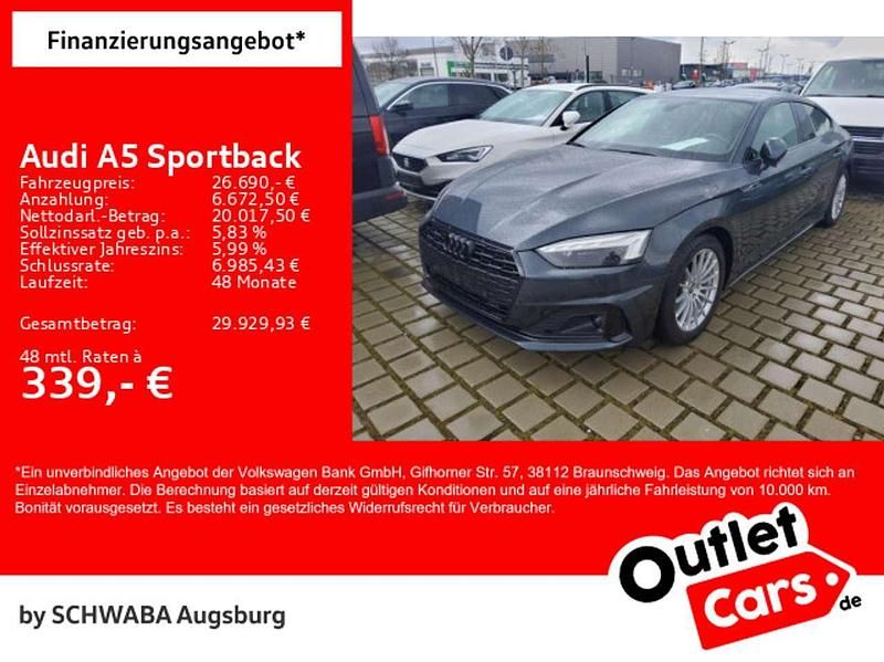Gebraucht Audi A5 Advanced Plus 163 PS (119 kW) 2022 Manhattangrau metallic Coupé