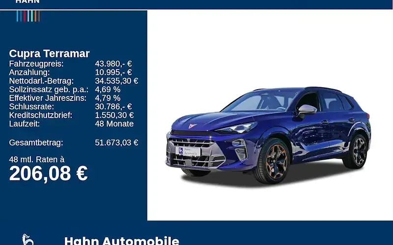 Gebraucht Cupra Terramar VZ 265 PS (194 kW) 2025 Blau SUV