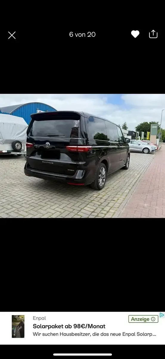 Gebraucht VW Multivan Energetic 218 PS (160 kW) 2022 Schwarz Van / Kleinbus