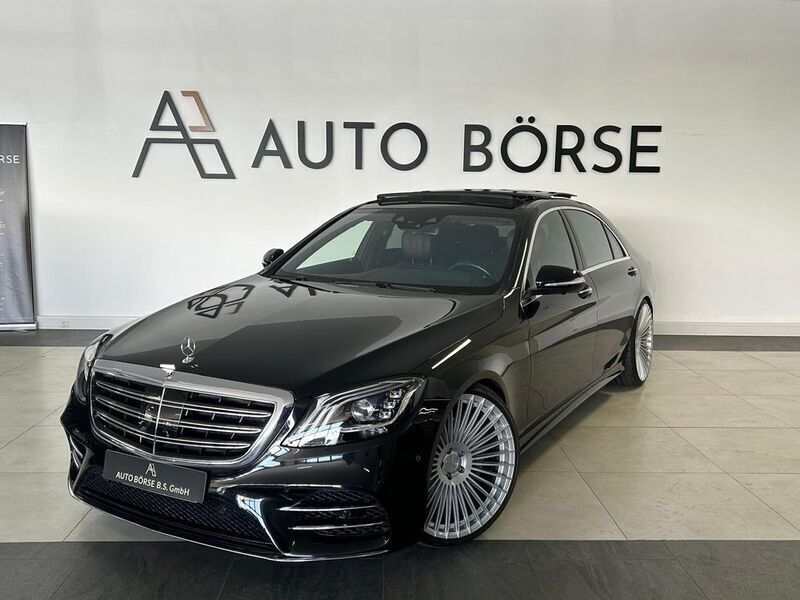(obsidianschwarz metalliclac Gebraucht 2018 Mercedes S350 AMG line Limousine | 58.990 € (Fairer Preis) - Bild 1/4