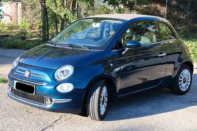 Blau Gebraucht 2019 Fiat 500C Lounge Cabrio | 11.899 € (Fairer Preis) - Bild 1/4