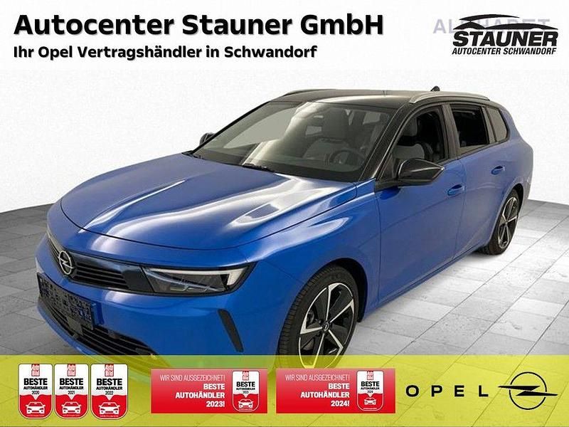 Blau metallic/dach schwarz (metallic) Gebraucht 2024 Opel Astra Elegance Kombi | 22.680 € (Guter Preis) - Bild 1/4