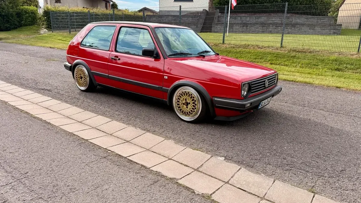 Gebraucht VW Golf II Style 54 PS (39 kW) 1991 Rot Kleinwagen
