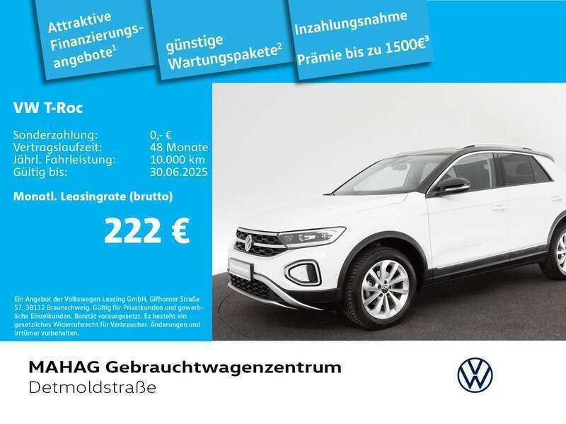 Weiß Gebraucht 2024 VW T-Roc Style SUV | 30.682 € (Fairer Preis) - Bild 1/2