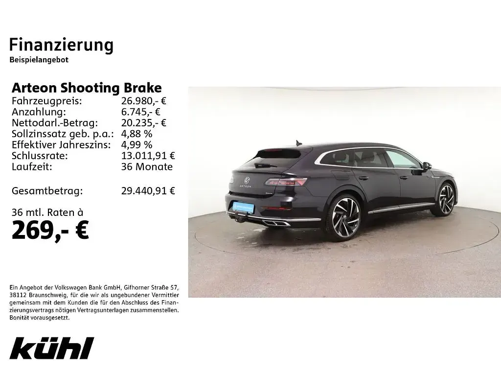 Gebraucht VW Arteon R-line 200 PS (147 kW) 2021 Deep black Kombi