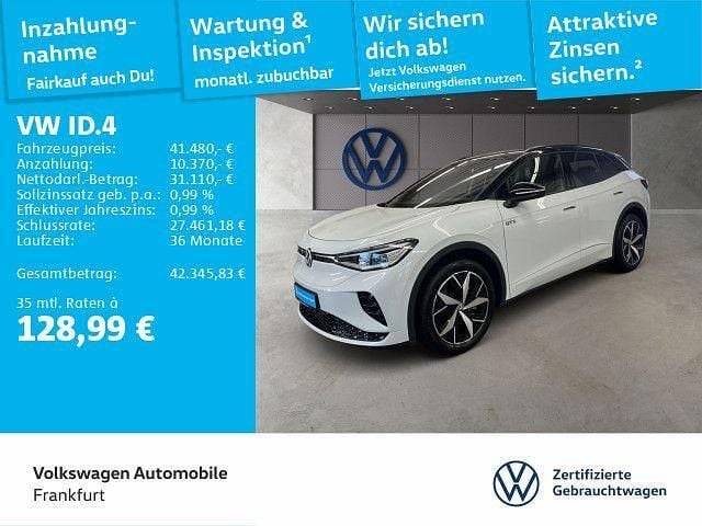 Gletscherweiß metallic/schwarz Gebraucht 2025 VW ID.4 GTX SUV | 41.480 € (Guter Preis) - Bild 1/4