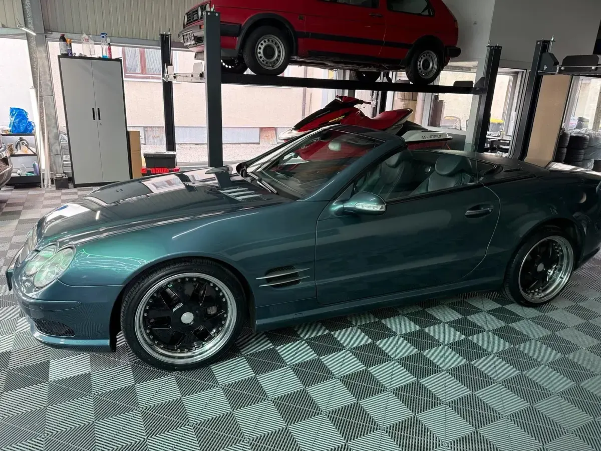 Gebraucht Mercedes SL500 AMG 306 PS (225 kW) 2003 Blau Cabrio