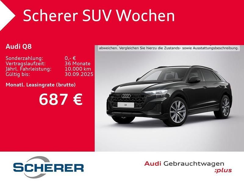 Schwarz (mythosschwarz metallic) Gebraucht 2025 Audi Q8 Ambiente SUV | 67.800 € - Bild 1/4