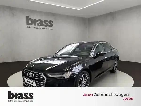 Mythosschwarz metallic Gebraucht 2022 Audi A6 Design Limousine | 52.600 € - Bild 1/4
