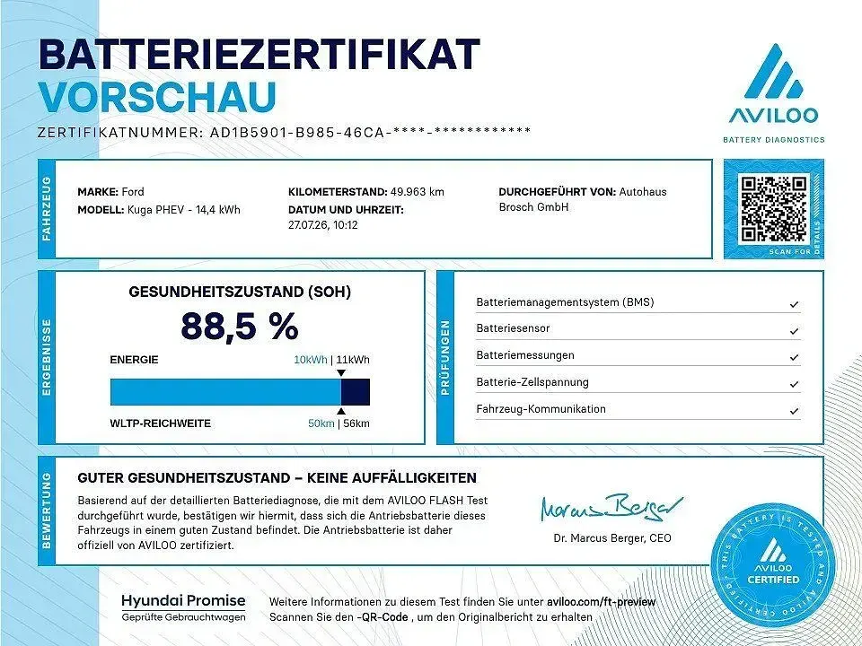 Gebraucht Ford Kuga Cool & Connect 225 PS (165 kW) 2022 Weiß SUV
