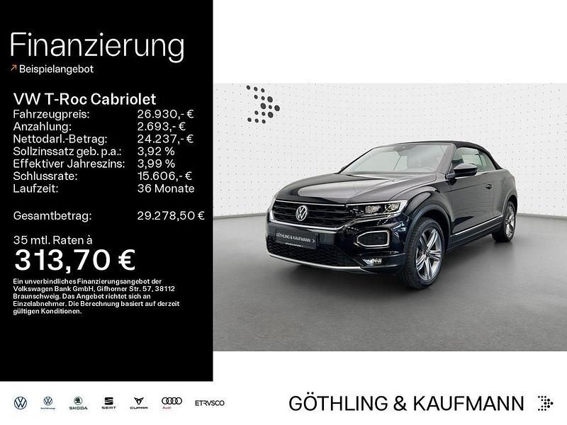 Deep black perleffekt Gebraucht 2021 VW T-Roc Cabriolet Style Cabrio | 26.930 € (Fairer Preis) - Bild 1/4