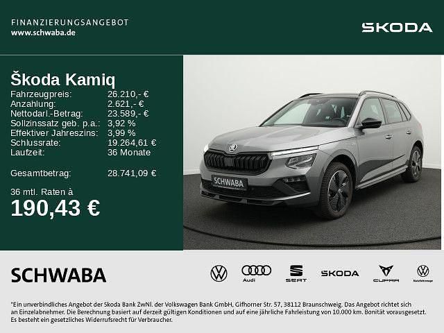Graphitegrau metallic Gebraucht 2025 Skoda Kamiq Monte Carlo SUV | 26.210 € (Fairer Preis) - Bild 1/4