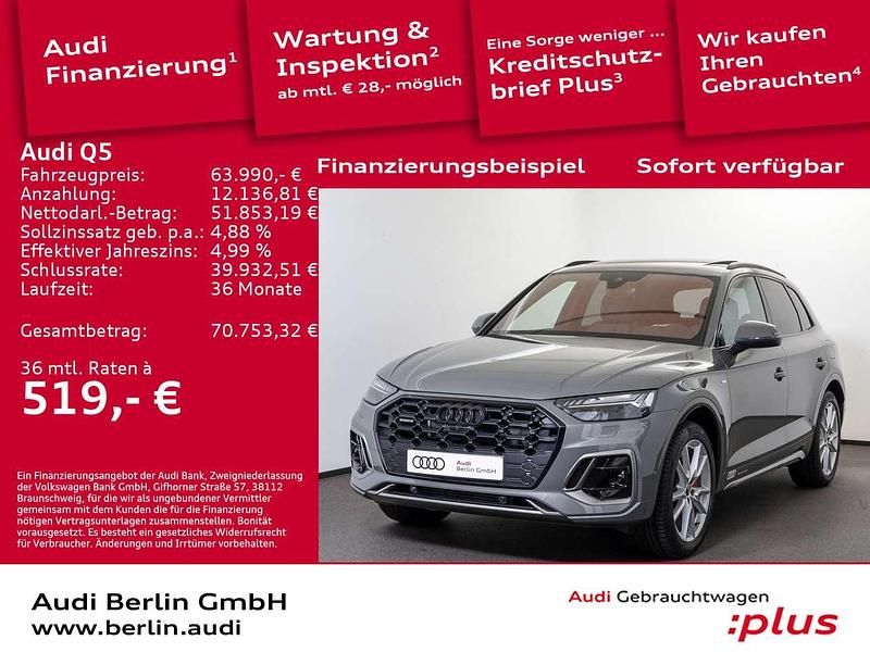 Chronosgrau metallic Gebraucht 2025 Audi Q5 S-Line SUV | 63.990 € - Bild 1/3