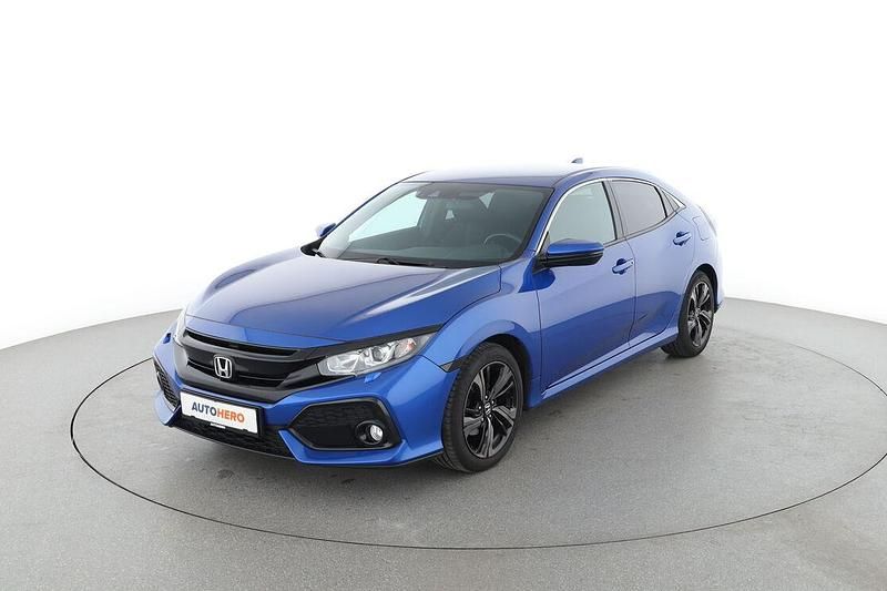 Blau Gebraucht 2017 Honda Civic Elegance Limousine | 16.490 € (Teuer) - Bild 1/3