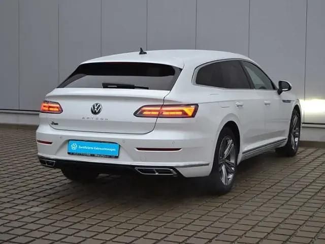 Gebraucht VW Arteon R-line 200 PS (147 kW) 2021 Oryxweiß perlmutteffekt (metallic) Kombi