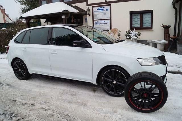 Gebraucht Skoda Rapid Monte Carlo 110 PS (80 kW) 2017 Weiss (metallic) Kombi