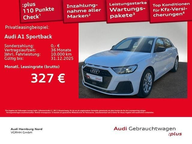 Cortinaweiß Gebraucht 2025 Audi A1 Sportback Advanced Plus Kleinwagen | 23.420 € (Guter Preis) - Bild 1/3