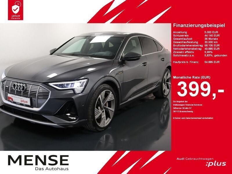 Daytonagrau perleffekt Gebraucht 2023 Audi e-tron Sportback S-Line SUV | 47.985 € (Etwas zu teuer) - Bild 1/4