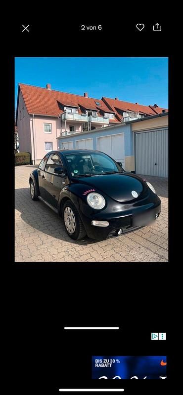 Gebraucht VW Beetle 116 PS (85 kW) 2002 Schwarz Kleinwagen