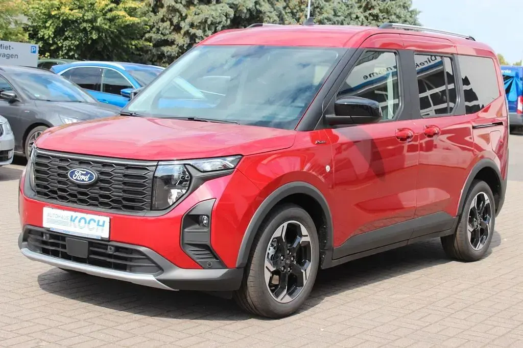 Neu Ford Tourneo Courier Active 125 PS (91 kW) 2025 Rot Van / Kleinbus