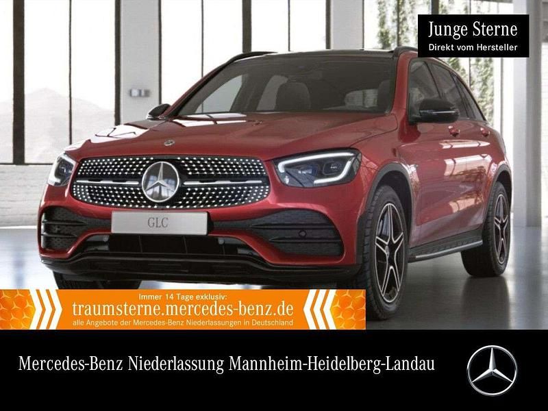 Rot Gebraucht 2021 Mercedes GLC300e AMG SUV | 41.890 € (Teuer) - Bild 1/3