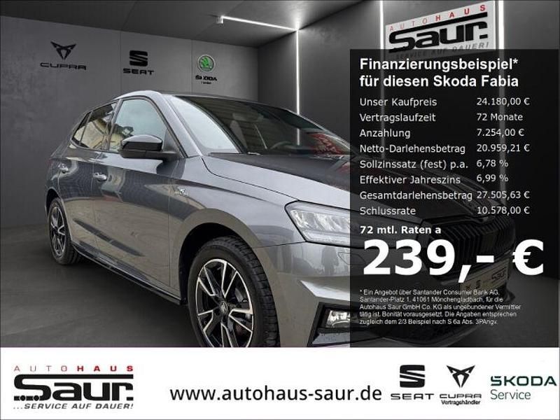 Grau Neu 2025 Skoda Fabia Monte Carlo Limousine | 24.180 € (Fairer Preis) - Bild 1/4